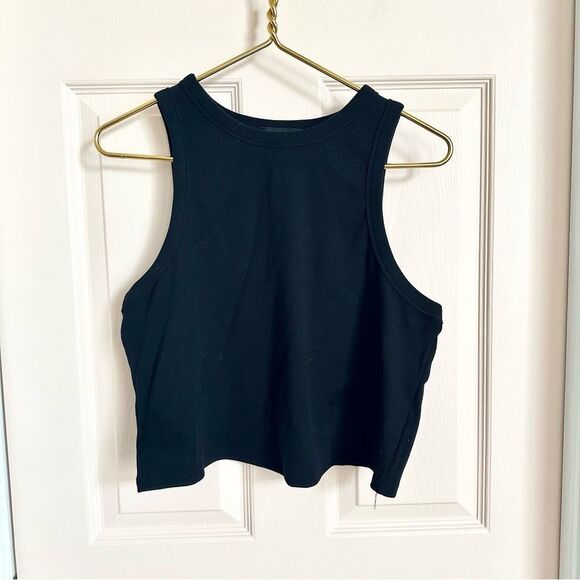 Forever 21 Black Crop Tank Top - Picture 1 of 3